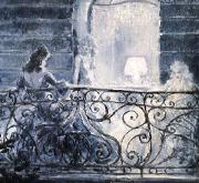 Louis Lcart Balcony oil painting artist